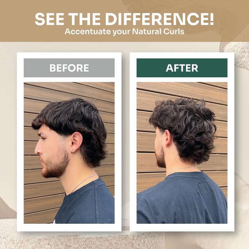 Del Océano Hair Styling Sea Clay - Strong Hold, Matte Finish, Nourishing Formula Hair Clay for Men, Ideal for Hairstyling Medium, Messy, Fine Thinning Hair Styles, 2.7 oz