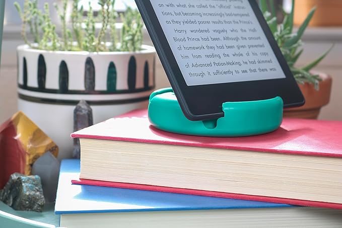 GoDonut Original – Phone and Tablet Stand – Compatible with Devices UP to 0.5" Thick Including Protective Cases - for use at Work, at Home, Travel and on-the-go - Pink - Made in USA