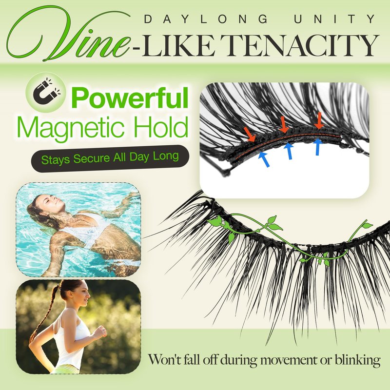 LASHVIEW Upgrade Soft Magnetic Eyelashes with Applicator, Reusable Magnetic Lashes Natural Look, No Glue Needed, Windproof & Waterproof for All-Day Comfort (L01)