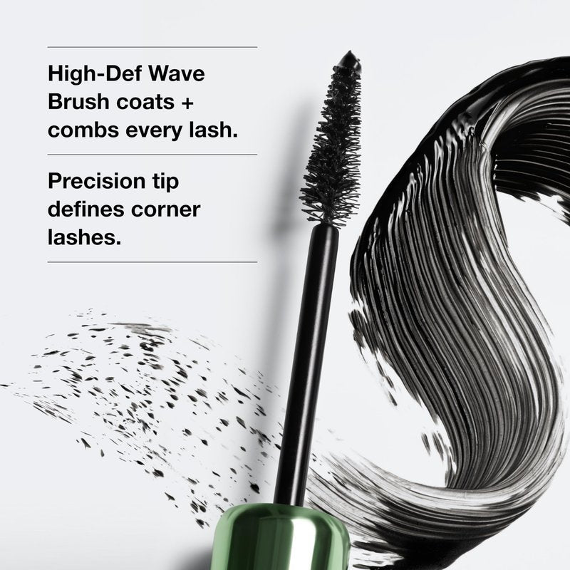 Clinique High Impact High-Fi Full Volume Mascara | Volume, Length, Non-Clumping, Smudge-Proof + Safe For Sensitive Eyes, Mini Travel Size, Black, 0.17 Fl Oz