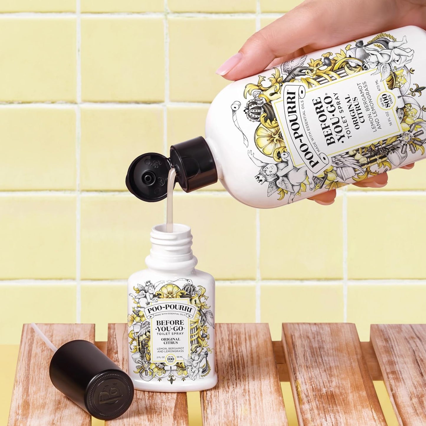 Poo-Pourri Before-You-Go Toilet Spray - Cypress Woods Scent, 2 Fl Oz | Freshen Up Your Bathroom
