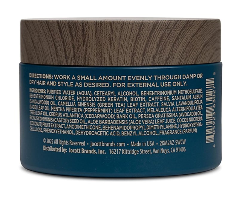 Blackstone Men's Grooming Hair Thickening Pomade - Pliable Hold with Matte Finish | Sea + Surf Scent (4 Oz, 2 Pack)