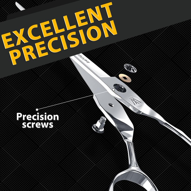 Sirabe HIGH-END Professional Barber Scissors, Ultra Sharp Blades, Hair Cutting Scissors Shears Haircut Scissors for Salon Hairdressing and Home Use