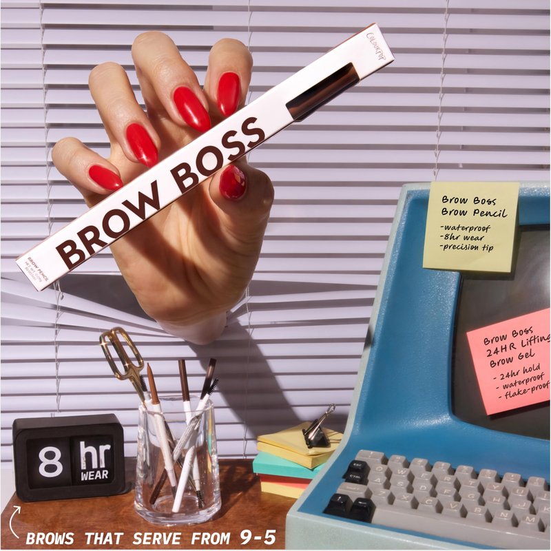 Colourpop Brow Boss Waterproof Eyebrow Pencil - Defining Brow Pencil with Precision Tip, Retractable Twist & Built-In Spoolie - 8-Hour Wear - Creates Natural Hair-Like Strokes - Blonde (0.003 oz)