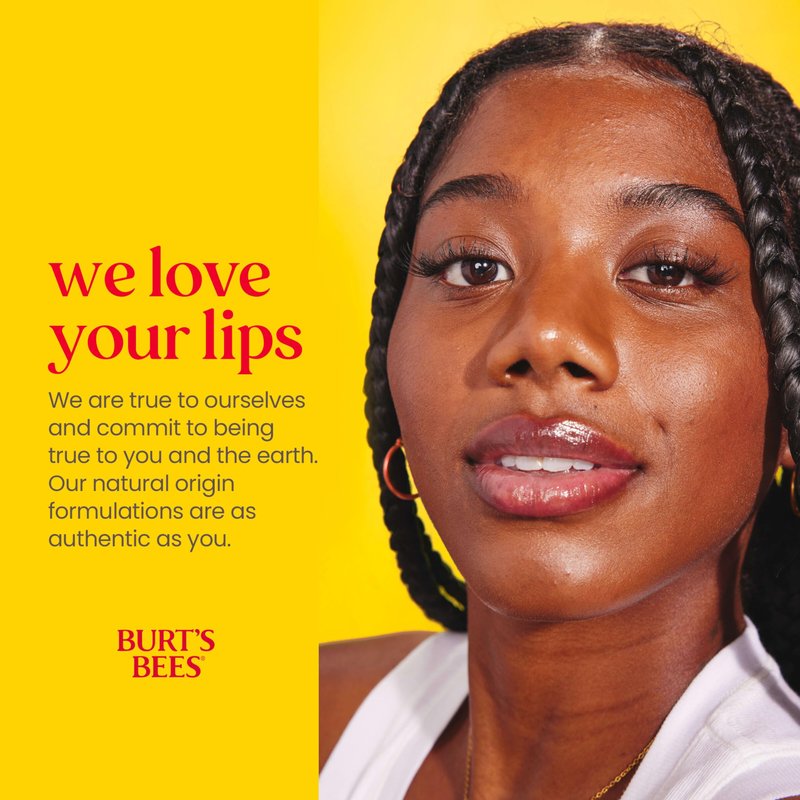 Burt's Bees Lip Balm, Pomegranate, Lip Moisturizer With Responsibly Sourced Beeswax, Tint-Free, Natural Origin Conditioning Treatment, 0.15 oz., Four Tubes