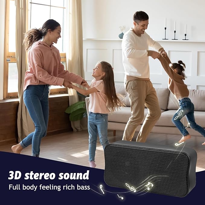 DEPUDA USB Computer Speakers for Desktop PC, Laptop Speaker, Portable Mini Stereo Speakers, Plug and Play, Clear Sound, Compact Size, Black