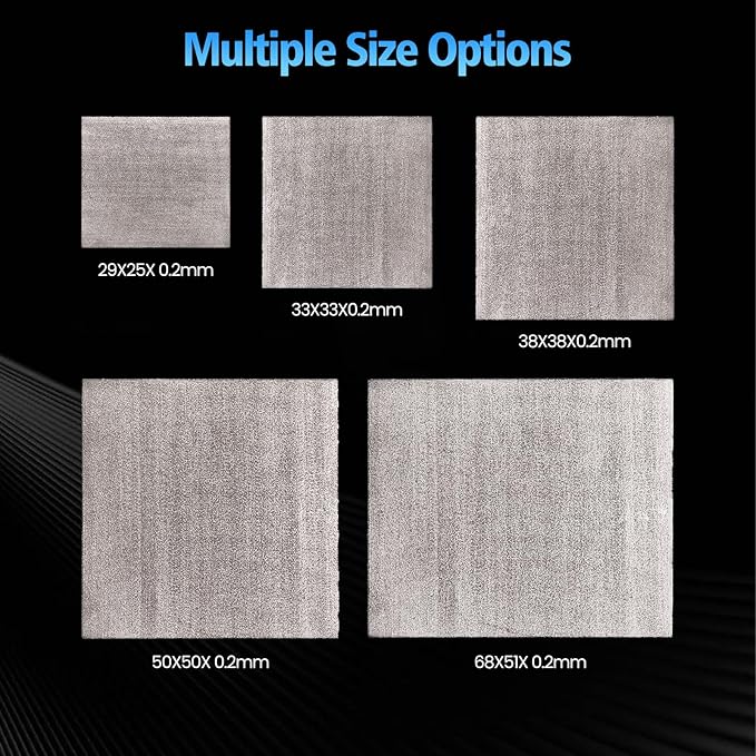 Graphene Thermal Pad 0.2mm, High-Performance Thermal Interface Material for GPU, CPU, PS5, Xbox, Laptop Heatsinks – 50×50mm Reusable Pad