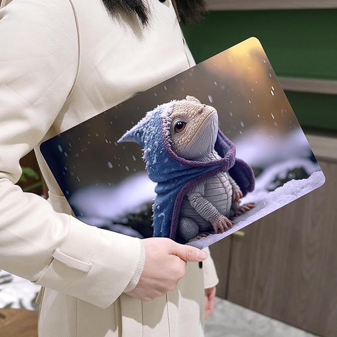 MEEgoodo for MacBook Air 13 inch Case 2021 2020 2019 2018 Released A2337 M1 A2179 A1932 with Touch ID, Plastic Hard Shell & Keyboard Cover Compatible 13.3, Cute Dragon Cub (A2337/A2179/A1932)