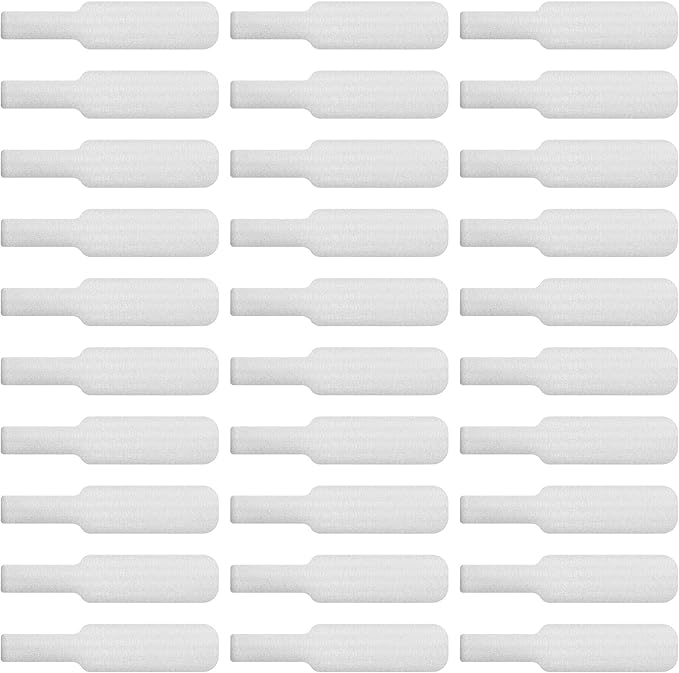 Wrap-It Storage Cable Labels - Large, White (30-Pack) Write On Cord Labels, Wire Tags for Cable Management and Organizer for Electronics, Computers and More