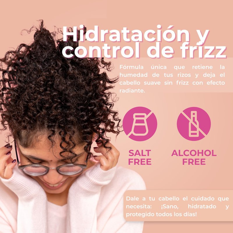 Latinoil - Curl Defining Hair Cream - Lightweight Curl Enhancing Cream for Curly & Wavy Hair - Anti Frizz Moisturizing Styling Product with Chia Seed Oil & Amino Acids - Leave In Conditioner - 8.1 Oz