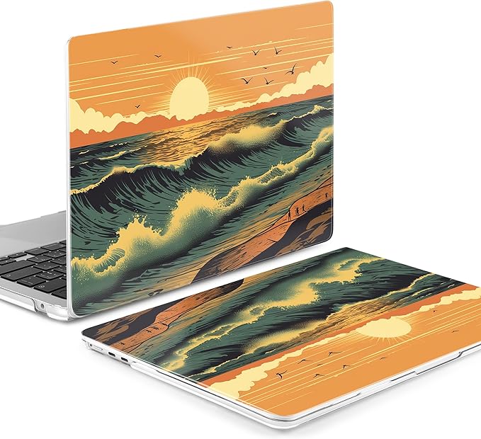 Batianda Premium Case for New MacBook Air 15 inch with M5 M4 M3 M2 Chip 2026 2025 2024 2023 Release, Designed Ultra-Slim Hardshell & Keyboard Cover & Screen Protector 4-in-1 Bundle, Dusk