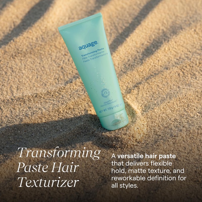 Aquage Transforming Paste - Texturizing Hair Paste for Women and Men - Matte Styling Cream with Flexible Hold and Definition for Short Hair (5 oz)