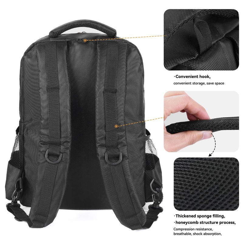 Barber Supplies Bag for Clippers & Supplies, Barber Travel Backpack for Men, Waterproof Barbers Accessories Case, Cordless Trimmer Holder for Clipper, Gift for Barbers