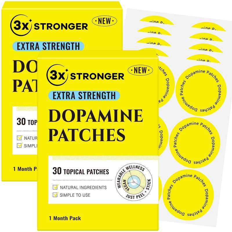 Surncest Dopamine Patches for Women | 3X Stronger Formula with Plant-Based Ingredients | Premium 8-Hour Extended-Release Dopamine Patch | 60 Day Supply