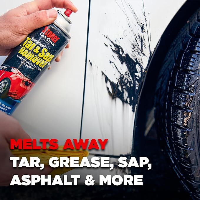 Stoner Car Care 91154-12PK Tarminator Tar, Sap, and Asphalt Remover â Fast Acting Tar and Sap Remover for Cars â Clear Coat Safe Auto Cleaner for Paint, Chrome and Wheels â 10 oz (Pack of 12)