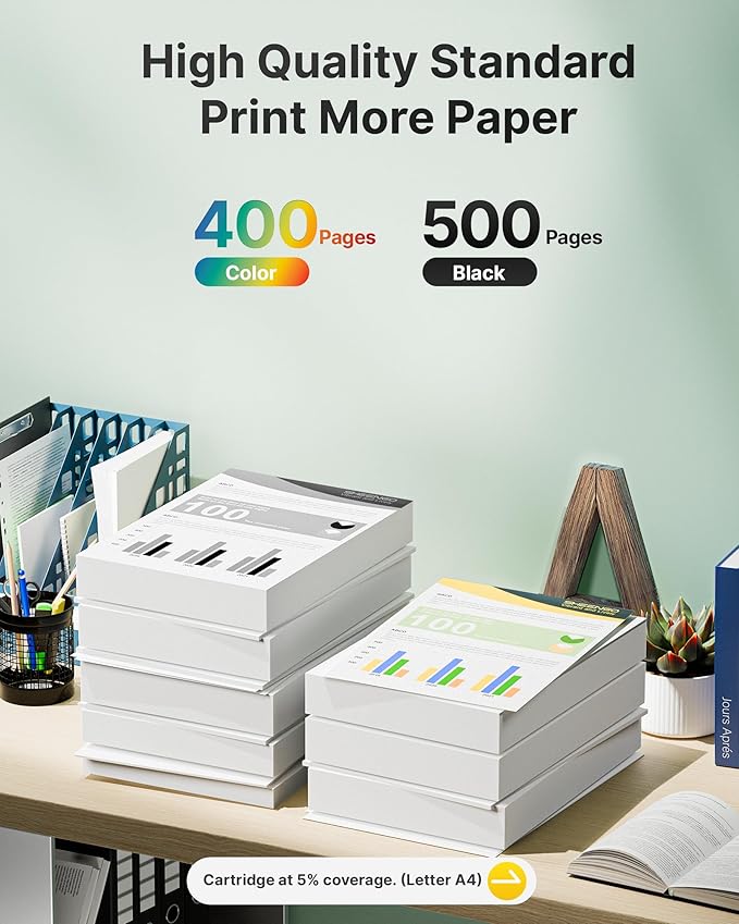 SHEENGO Comaptible Remplacement Ink Cartridge for 923 4 Pack Without Chip