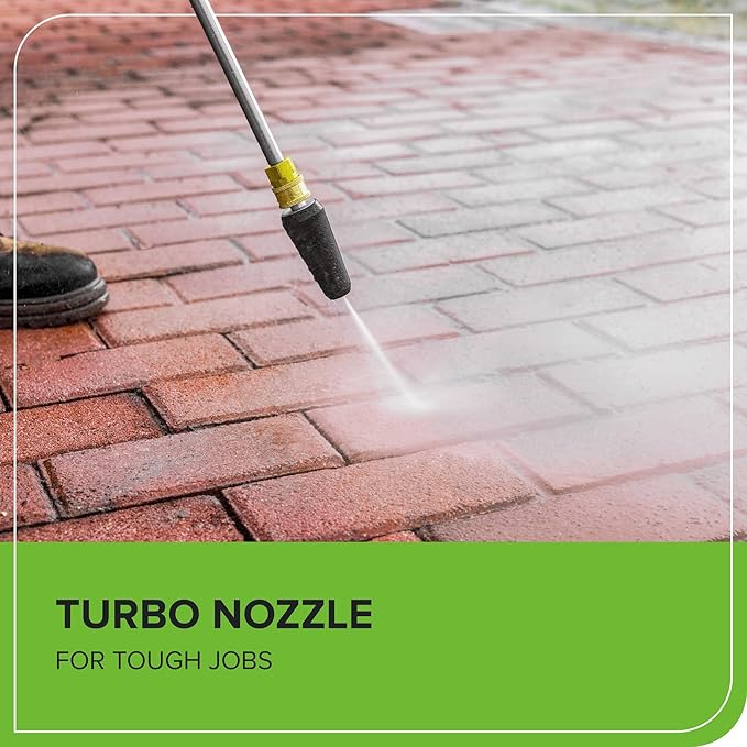 Greenworks 2100 PSI (SGS Certified) 1.2 GPM 13Amp Compact Electric Pressure Washer Telescoping Handle Power Washer for Cars, Driveways, Patios, Patio Furniture & Around Pools