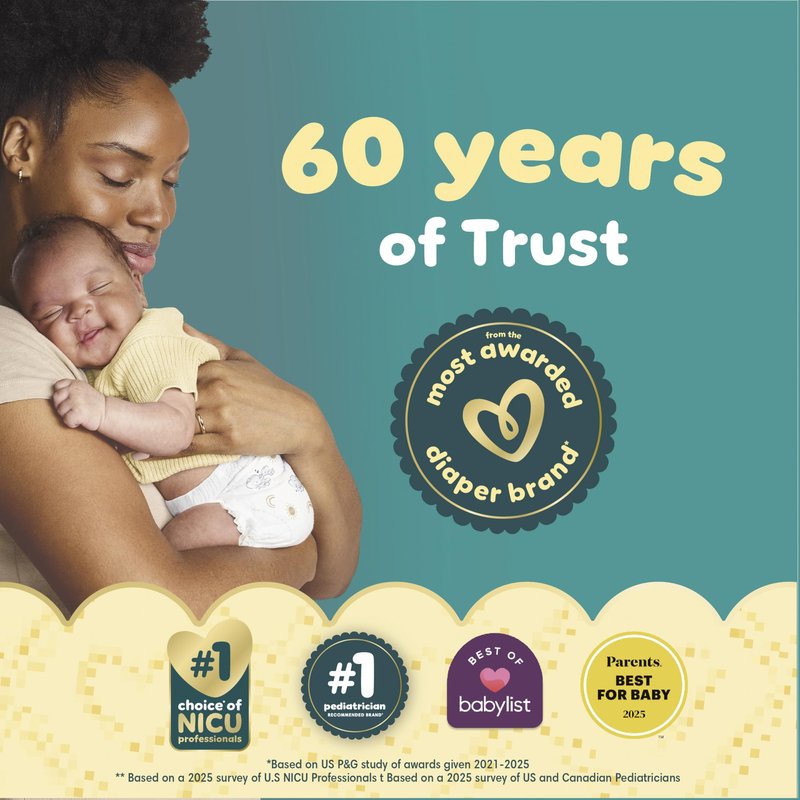 Pampers Swaddlers Diapers, Size 2 (10-22 lbs), 84 Count, Hypoallergenic, Absorbent, Keeps Baby Dry and Comfortable, Skin Safe Disposable Baby Diaper