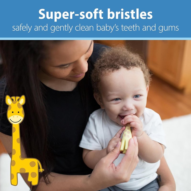 Dr. Brown's Infant-to-Toddler Toothbrush Set - 4-Pack Variety for All Ages