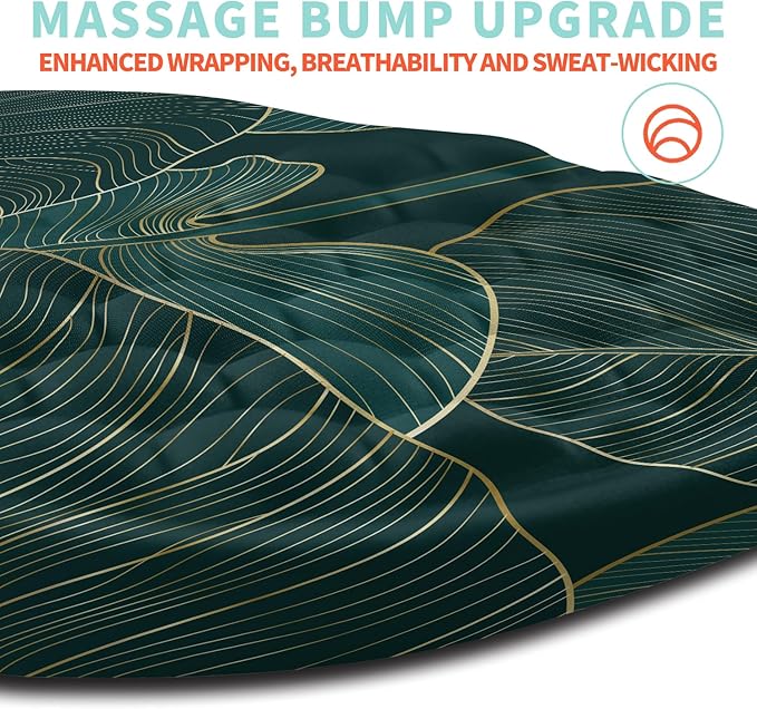 Kuosgm Ergonomic Mouse Pad Wrist Support with Memory Foam Massage Bulge, Carpal Tunnel Pain Relief Mousepad Wrist Rest for Mouse(12x8 inch, Leaves)