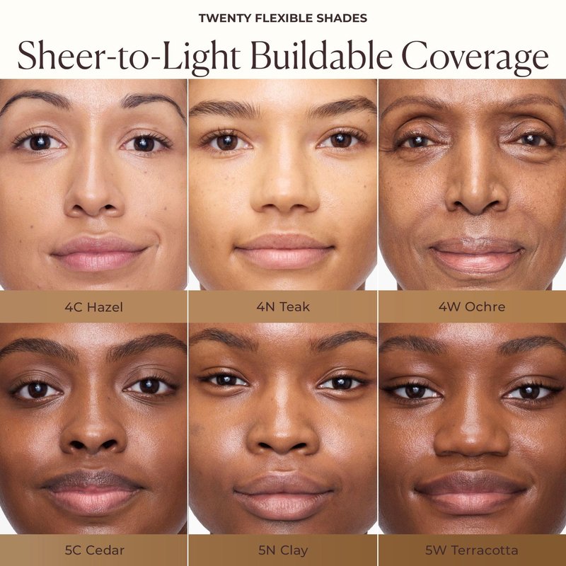 Laura Mercier Tinted Moisturizer Natural Dewy with SPF 30: 24HR+ Hydration, Long Lasting, Sheer to Light, Buildable Coverage, Dewy Finish, Improve Skin Tone and Texture, Skin Tint, Teak