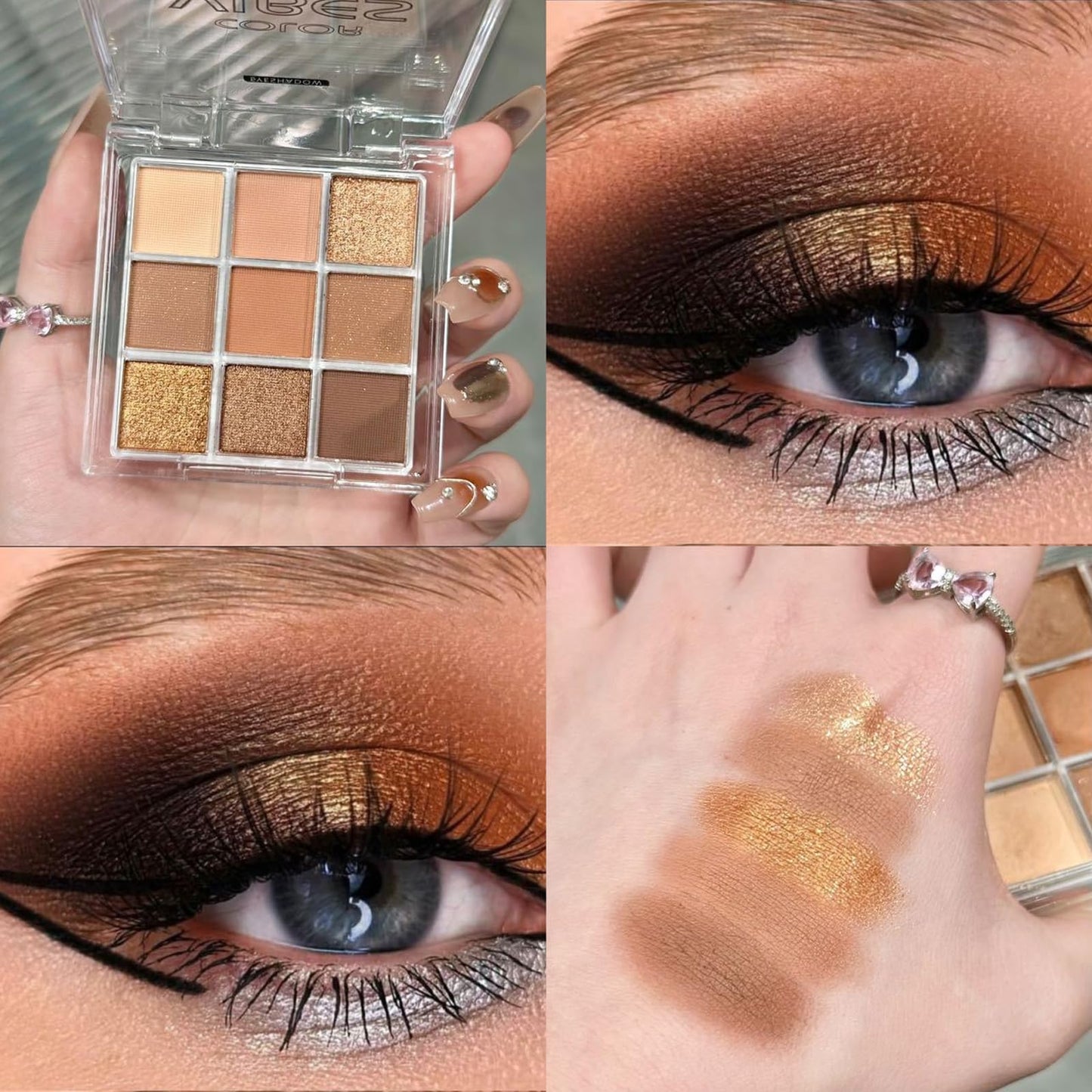 COOL STORY 45 Colors Eye Shadow Palette Makeup Colorful Glitter Rainbow Shimmer Matte Diamond 3 Palettes Book Paleta de Sombras de Ojos