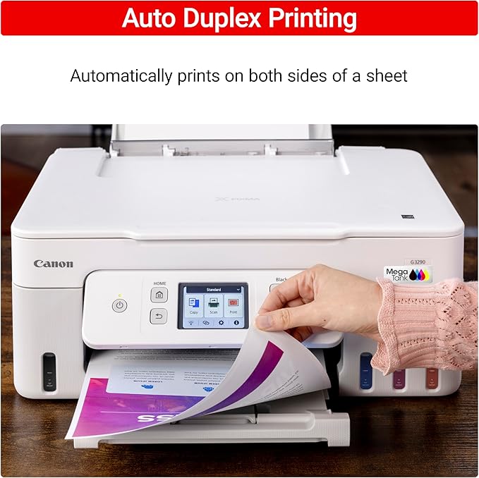 Canon Megatank G3290 All-in-One Wireless Supertank [Megatank] Printer | Print, Copy, Scan | Mobile Printing |2.7" LCD Color Touchscreen | Auto Duplex
