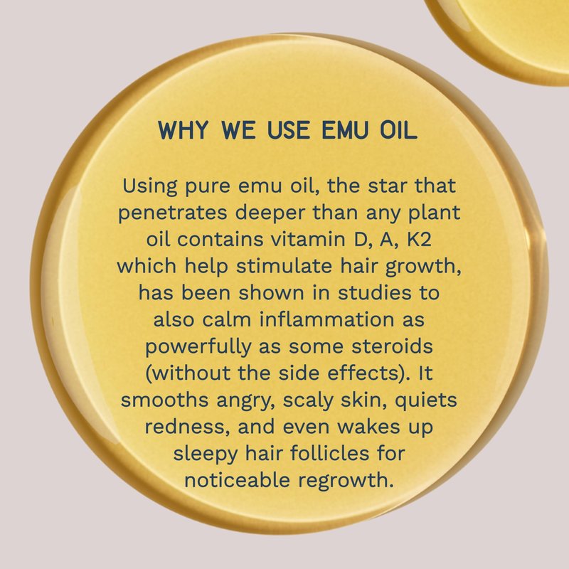 Shwally Nourish & Protect Hair & Body Oil Serum - Pure Emu, Rosemary, Macadamia, Castor, Coconut & Olive Oils For Hair Growth, Strengthening, Split Ends & Dry Scalp - 6 Months Supply - 4 OZ