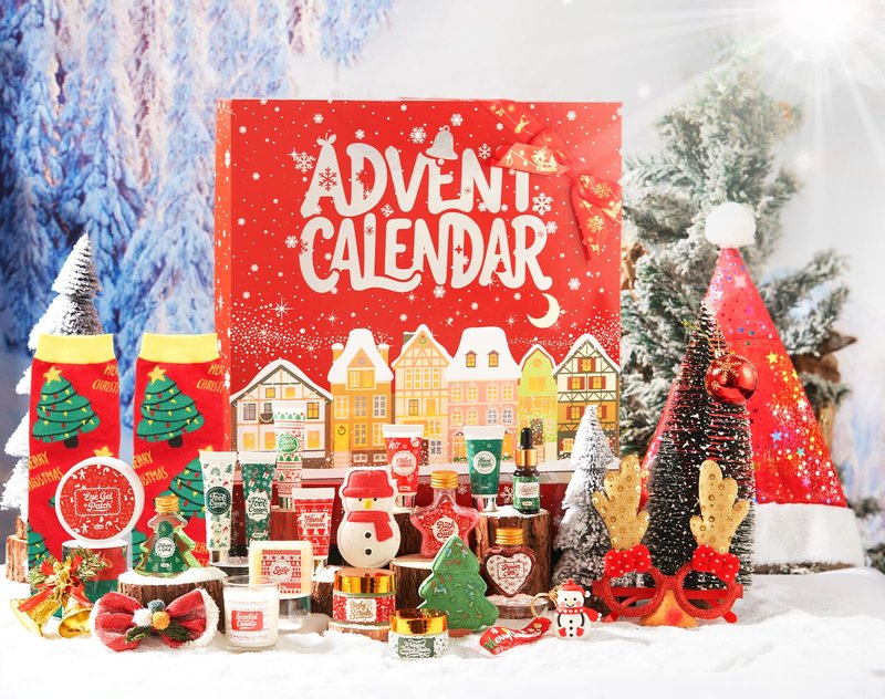 CADDISE Advent Calendar 2025-24 Days of Christmas Countdown Calendar, Skincare Gift Set, Self Care Beauty Gifts, Christmas Spa Gift Box for Teen Girls and Women