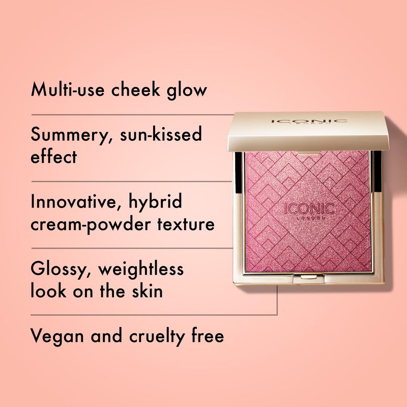 ICONIC LONDON Kissed by the Sun | Multi-Use Blush, Bronzer, & Highlighter, For All Skin Types, Cruelty-Free, Vegan Makeup, (Play Time) 0.17 oz