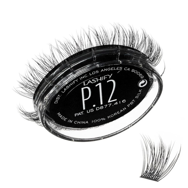 Lashify Plushy 12mm Gossamer Lashes - Easy DIY False Lashes for Voluminous Natural Look