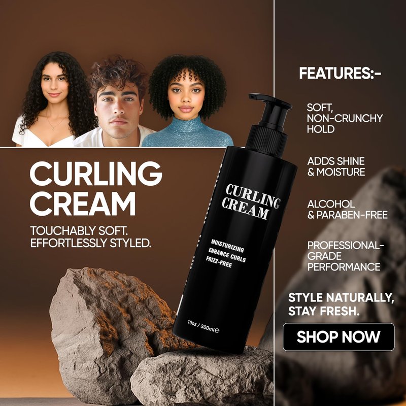 Pacinos Curling Cream - All Day Cream For Curly Hair with Gentle Formula