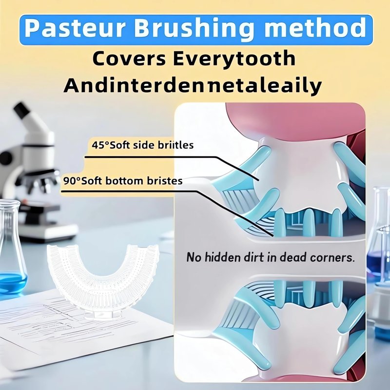 Electric Toothbrush for Children, Cute Toothbrush for Kids (Bule)