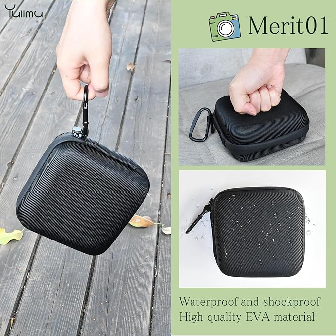 Yullmu Hard Shell Camera Filter Case Camera Filter Accessories and Storage Suitable for 6 circular filters with a maximum diameter of 95mm Microfiber-Lined Pockets
