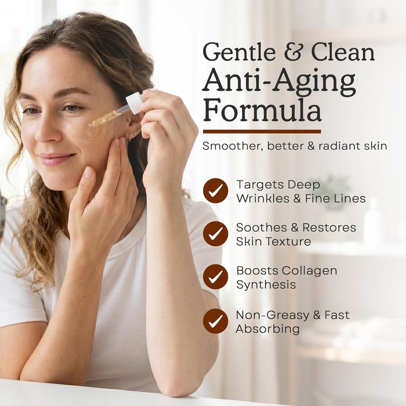 Anti-Aging Serum with Matrixyl 3000 & Hyaluronic Acid - Deep Wrinkle Repair & Hydration | 1.01 Fl Oz