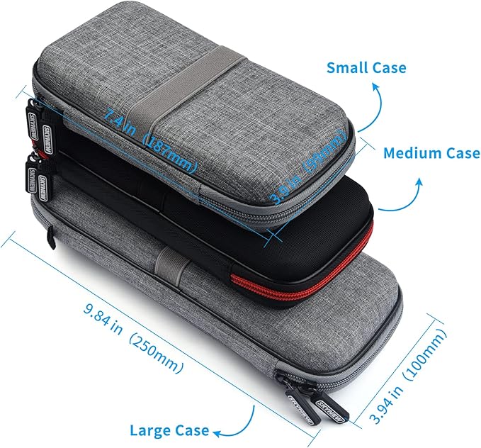 Skynew Power Bank Case for INIU 20000mAh Power Bank, Portable Charger Case for Durecopow 20000mAh Solar Power Bank and iMuto 30000mAh Power Bank with Carabiner