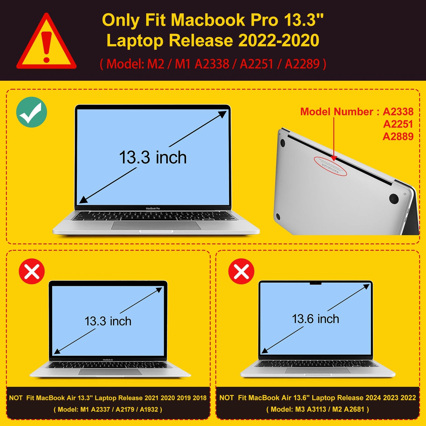 Lepeoac Case for MacBook Pro 13 inch Case M2 2022-2016 A2338 M1 A2251 A2289 A2159 A1989 A1708 A1706, Plastic Hard Shell + Keyboard Cover + Dust Plug, Happy Emoji