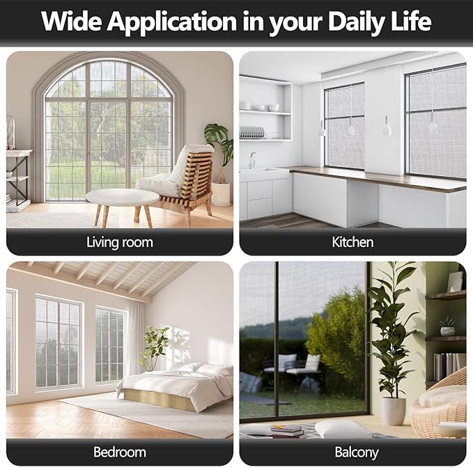 Secopad Window Screens Replacement Repair Kit, Grey Screen Door Mesh Replacement Kit, Durable Fiberglass Mesh Roll with Tools for Windows Doors Patio and Porch, 48in x 118in