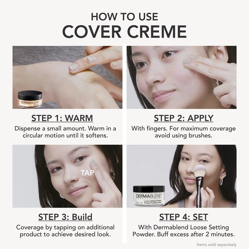 Dermablend Cover Creme High Coverage Foundation with SPF 30, 65W Golden Bronze, 1 Oz.