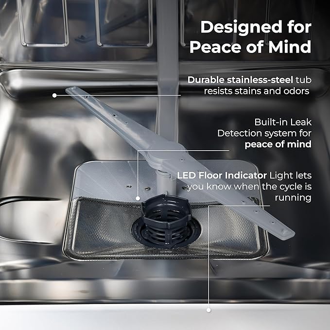 Kenmore 22-14675 24" Built-In Dishwasher - UltraWash Plus, TurboDry, EasyFlex Third Rack & SmartWash Cycle - 15 Place Settings - 45 DBA - ENERGY STAR Certified - 24" - Stainless Steel