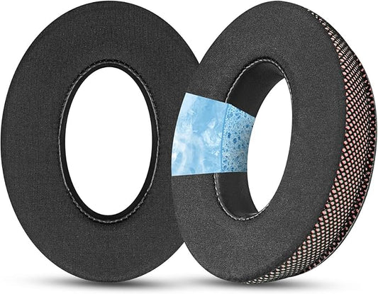 Ice Gel Headphones Replacement Ear Pads for Bose qc45 Replacement Ear Pads - qc35&qc35 ii Replacement Ear pads/qc25 Replacement Ear Pads - Black/Orange