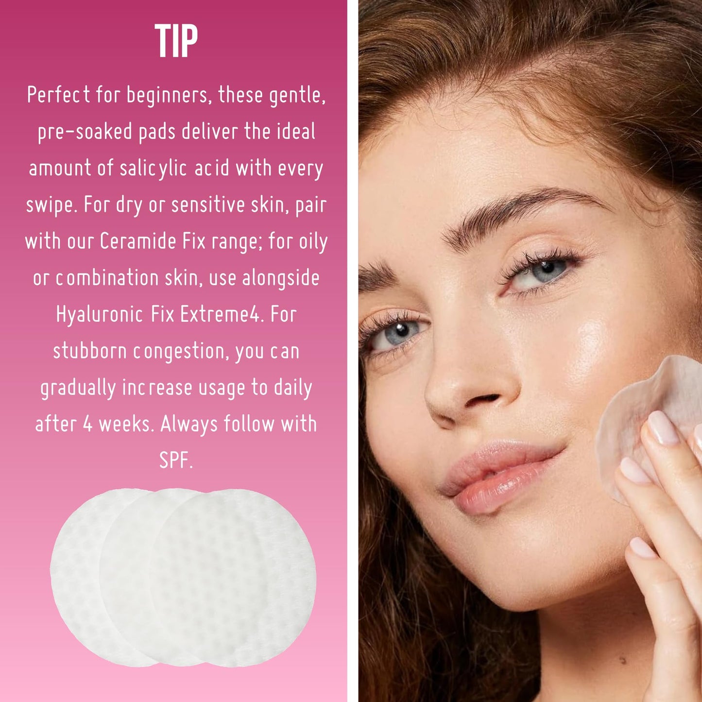 Nip + Fab Salicyclic Fix Night Pads for Face with Hyaluronic Acid, Exfoliating Facial Pad BHA Exfoliant for Skin Hydration Acne Breakouts and Blemishes, 60 Pads, 2.7 Ounce