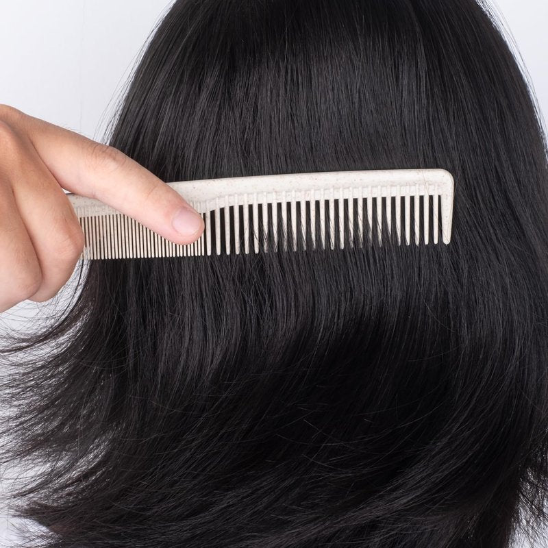 Hair Combs Bulk, Disposable Wheat Straw Combs Individually Wrapped Combs for Hotel, Travel, Airbnb, Charity, Church, Homeless (Pack of 100)