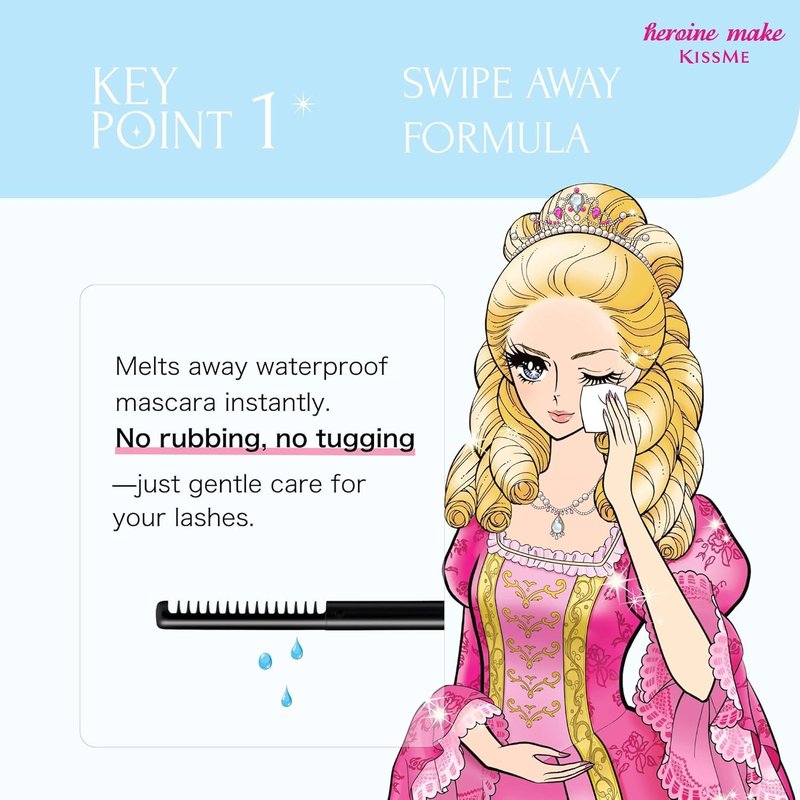 Heroine Make Mascara Remover - Gentle Waterproof Eye Makeup Solution | Travel Size, 2 Pack
