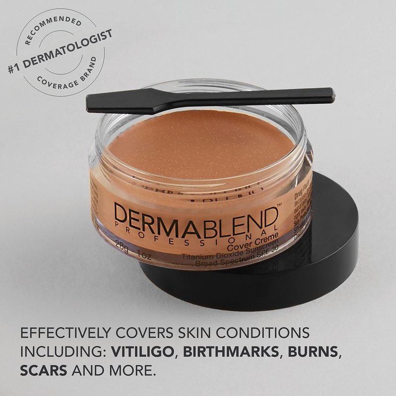 Dermablend Cover Creme High Coverage Foundation with SPF 30, 65W Golden Bronze, 1 Oz.