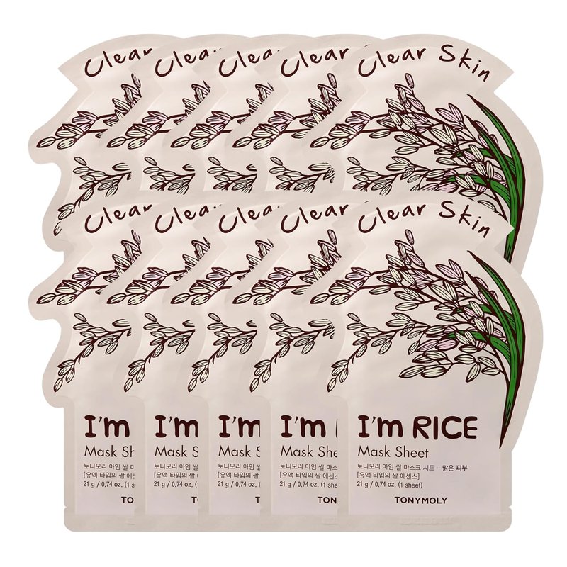 TONYMOLY I’m Real Sheet Mask Set | Korean Face Masks for Hydrating, Soothing & Nourishing Skin - K-Beauty Self-Care Gift Set for Women