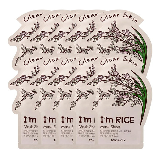 TONYMOLY I’m Real Sheet Mask Set | Korean Face Masks for Hydrating, Soothing & Nourishing Skin - K-Beauty Self-Care Gift Set for Women