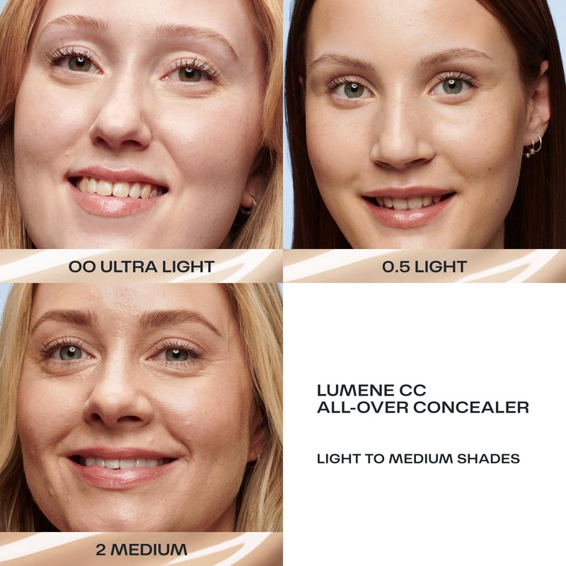 Lumene CC All-Over Hydrating Concealer Medium Coverage - 2 Medium 0.3 fl oz