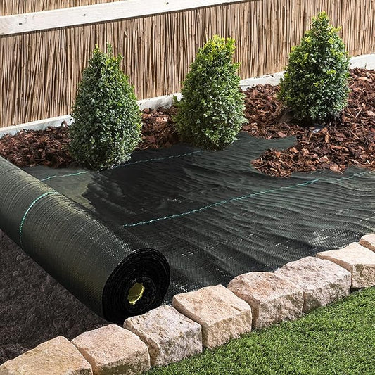 1.4ftx50ft Weed Barrier Landscape Fabric Heavy Dutyï¼Weed Block Gardening Ground Cover Mat, Weed Control Garden Cloth ï¼Woven Geotextile Fabric for Underlaymentï¼Commercial Driveway Fabric