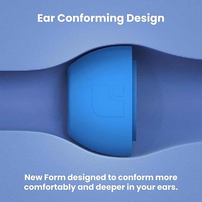 Foam Masters Ultra-Premium Memory Foam Ear Tips for AirPods Pro 1st & 2nd Gen | 3 Pairs | New Ver. | Secure Fit | Super Comfort | Better Noise Cancel | Replacement Buds (Medium, Supercar Blue)